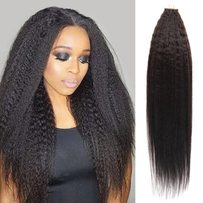 Starlet 100% Virgin Unprocessed Human Hair Tape-In Extension 20Pcs Kinky Straight