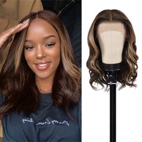 The Stylist Human Hair Blend Pre Plucked 13x6 Invisible HD Lace Frontal Wig Destiny