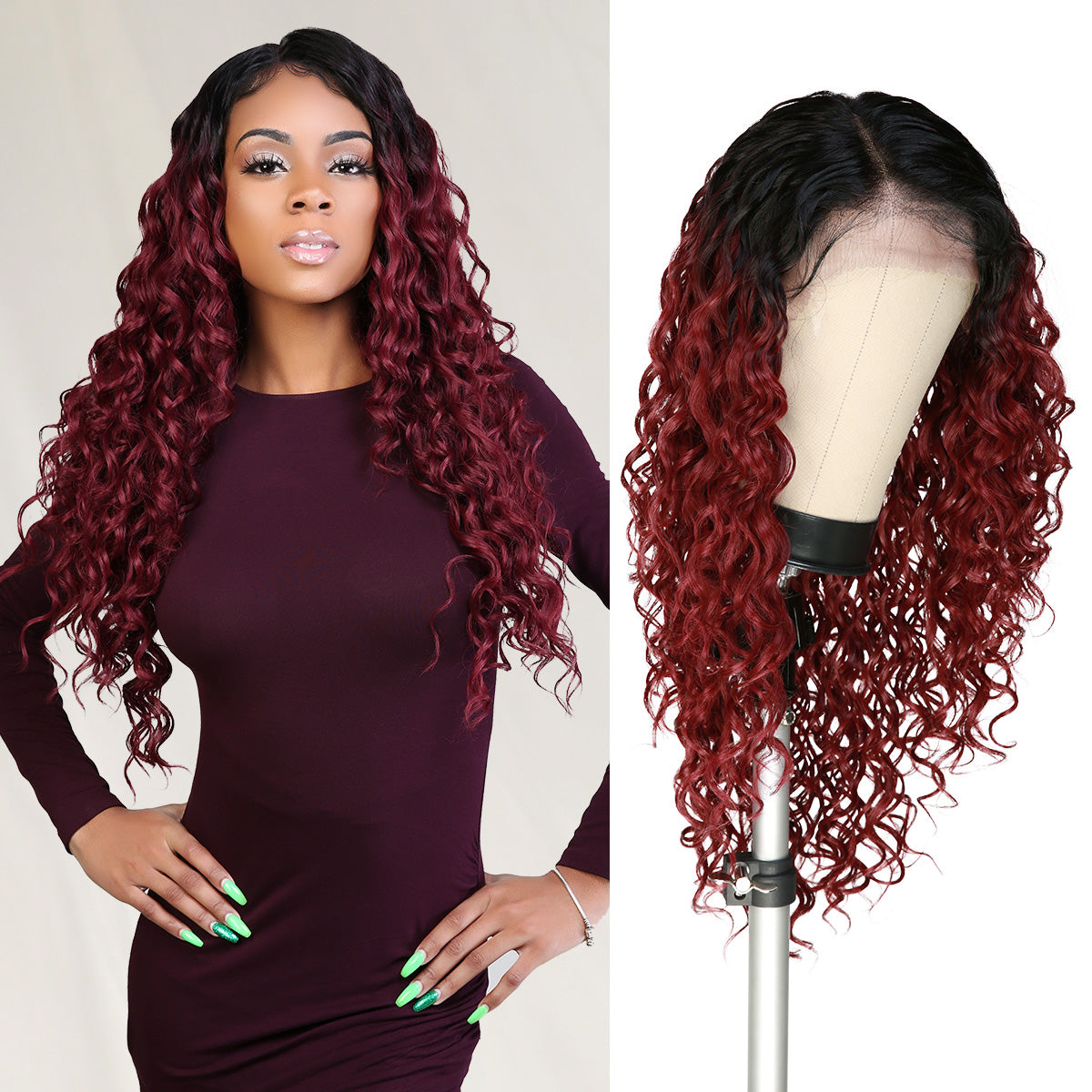 The Stylist Human Hair Blend Pre Plucked 13x6 Invisible HD Lace Frontal Wig Selena