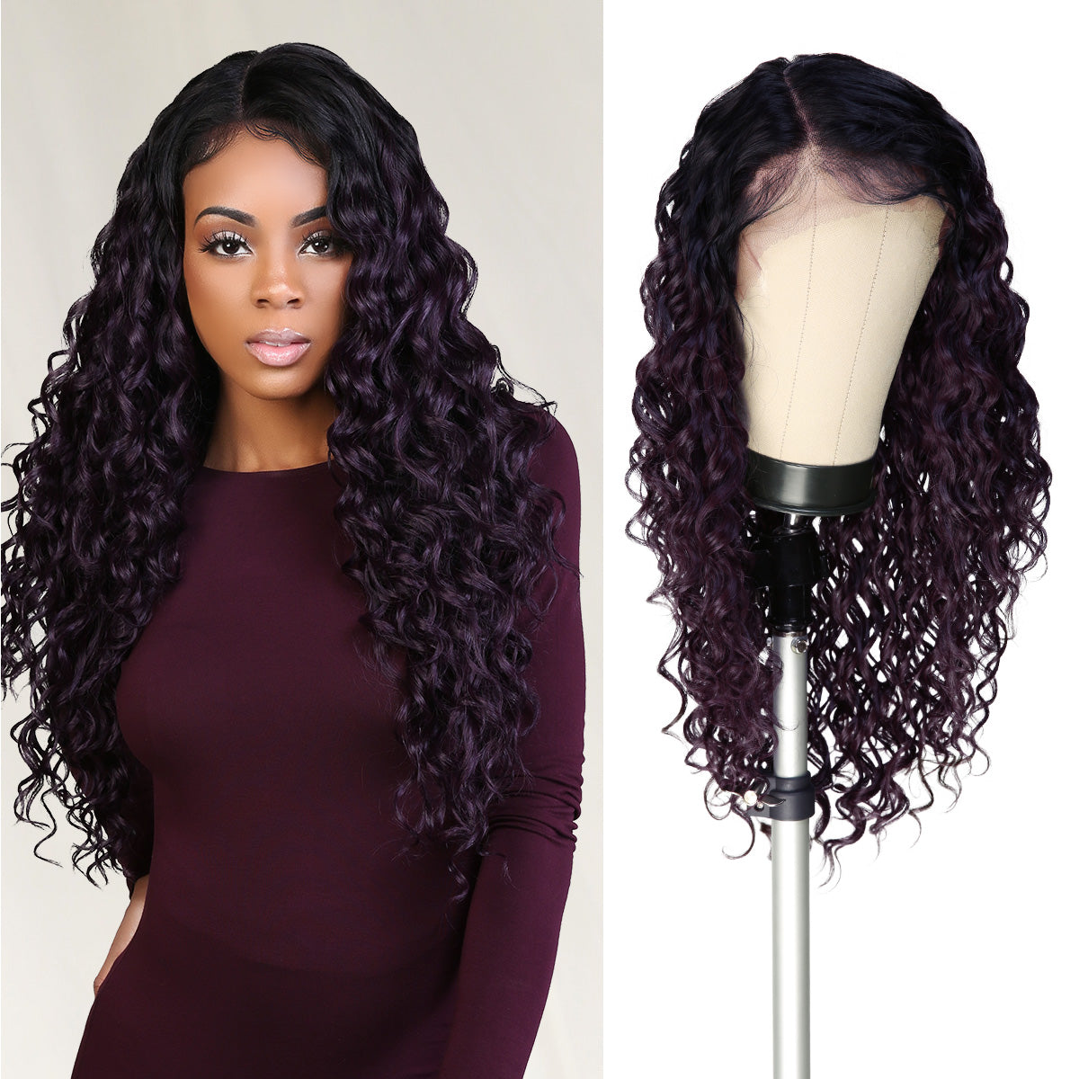 The Stylist Human Hair Blend Pre Plucked 13x6 Invisible HD Lace Frontal Wig Selena