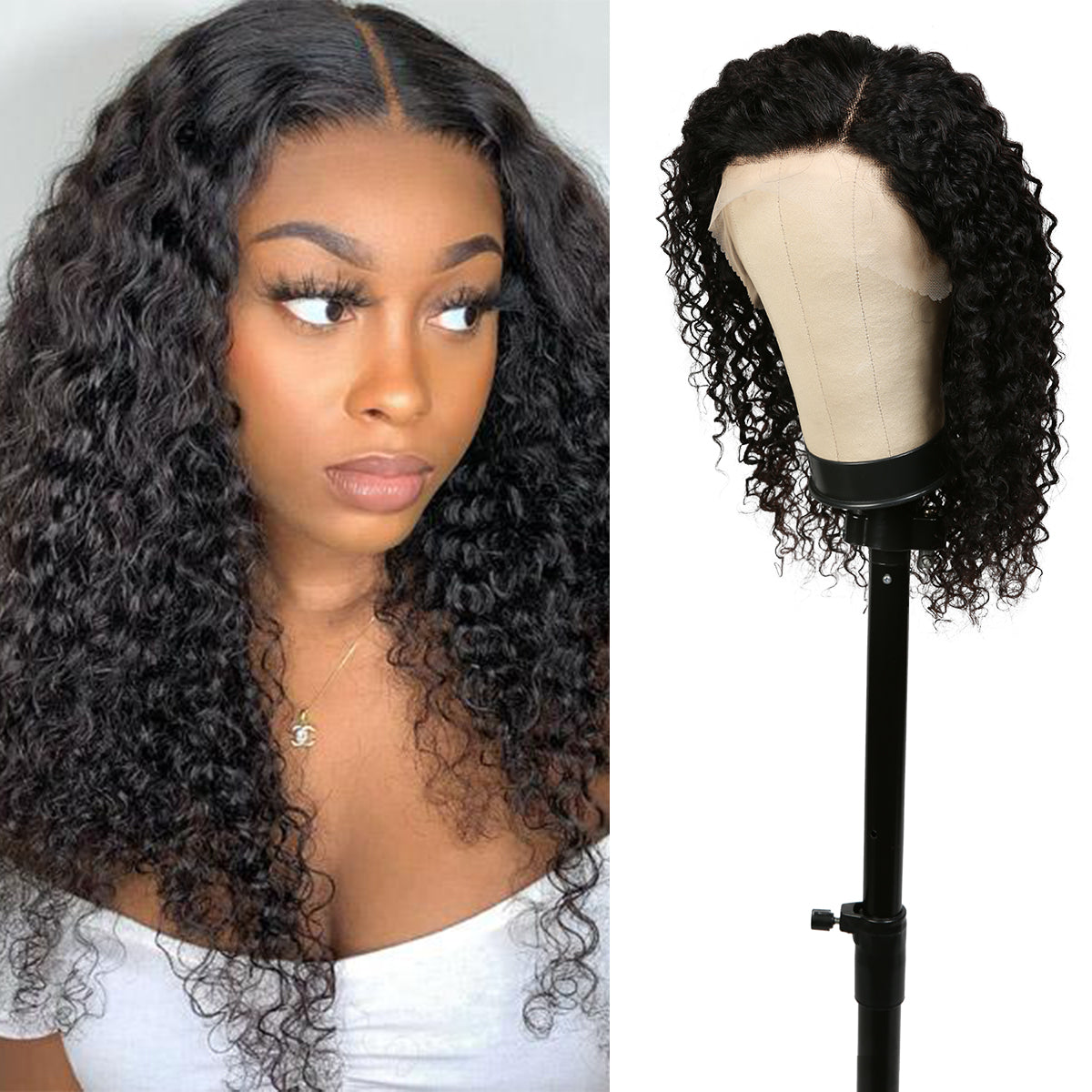 Human Hair, Lace Wig, 13x4, Frontal, Free Part, Bohemian, Jerry, 20"