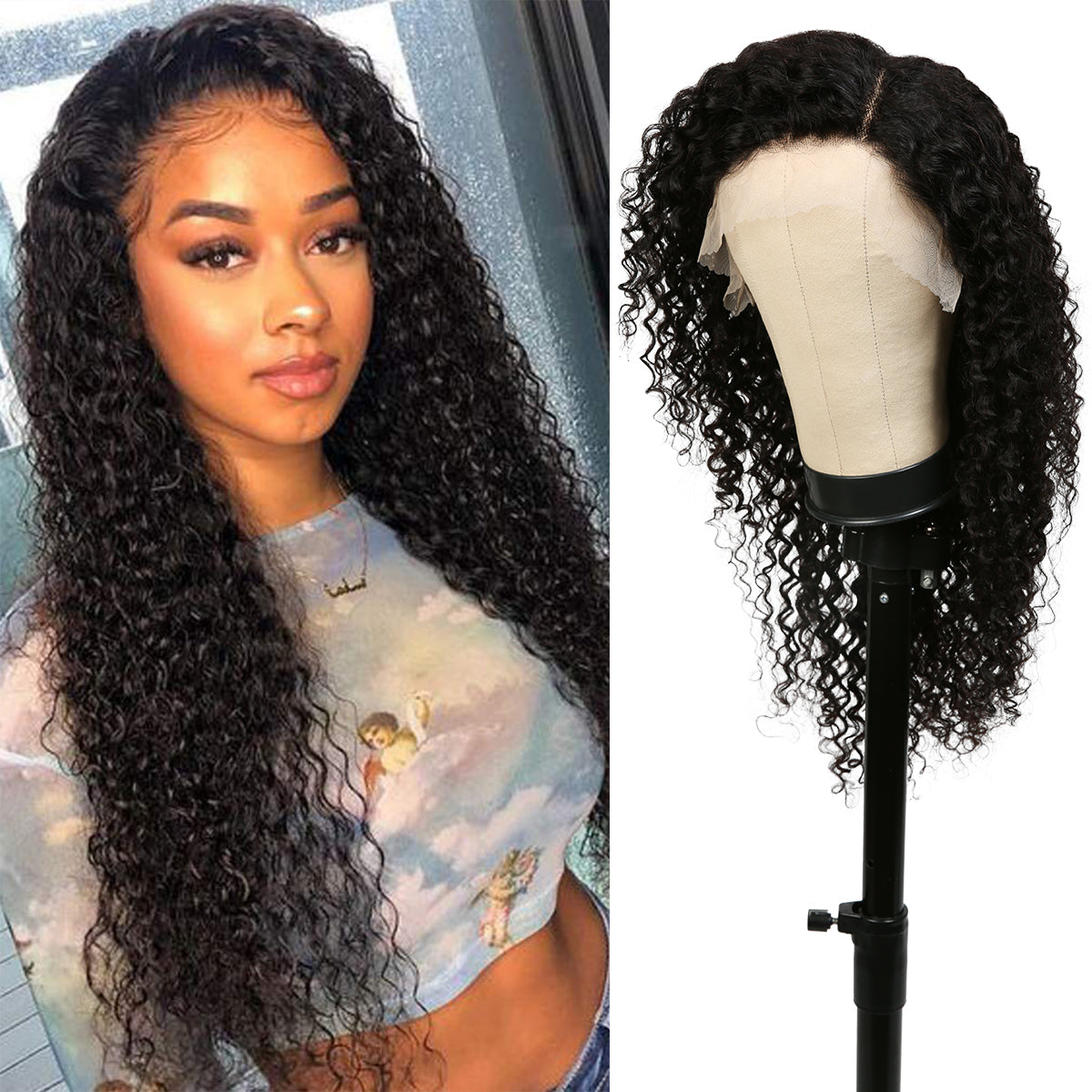 Human Hair, Lace Wig, 13x4, Frontal, Free Part, Bohemian, Jerry, 24"