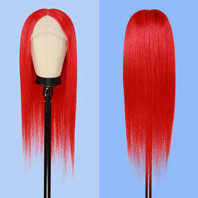 Human Hair, Lace Wig, T part, Deep part, Center Part, Middle Part, Long and Full, Natural Hairline, Straight, layered straight, HD Lace, Blonde, 613, Red, Fancy Color, Pre dyed