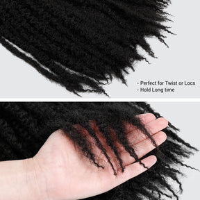 Authentic Synthetic Hair Crochet Braids Afro Twist 18" (Marley Style)