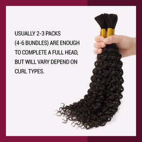 Starlet 100% Virgin Unprocessed Human Braiding Hair Water Bulk