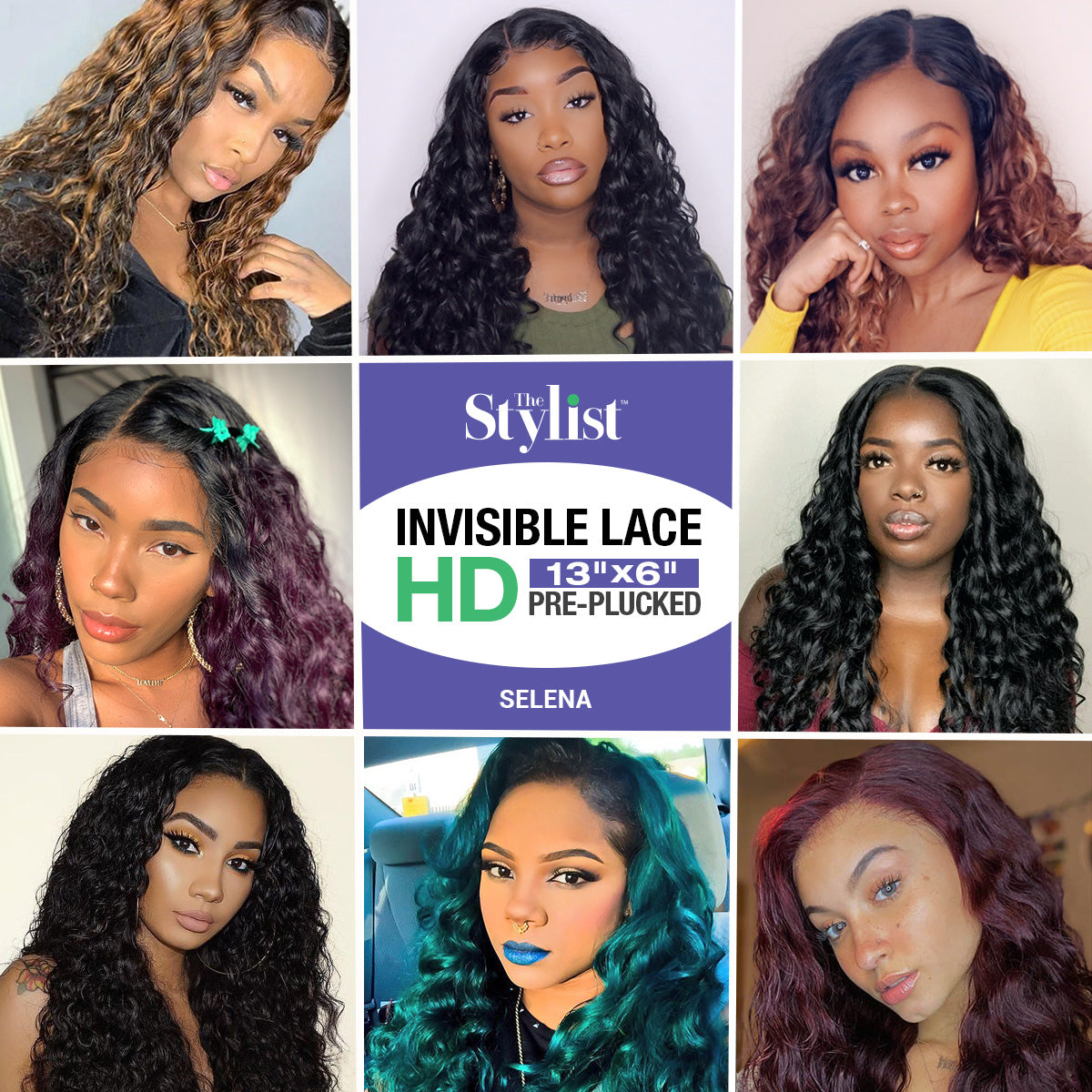 Multi-Parting, 13X6, Human Hair Blend, Frontal Wig, Invisible Lace, Pre-Plucked, Curly Wig, Rodded Curls, Ringlet Curl Pattern, Layered Curly Wig, Volume Wigs,