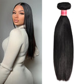 Queen by Ali 100% Virgin Human Hair Unprocessed Brazilian Bundle Hair Weave Natural Straight