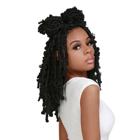 Authentic Synthetic Hair Pre-Looped Butterfly Locs 12"