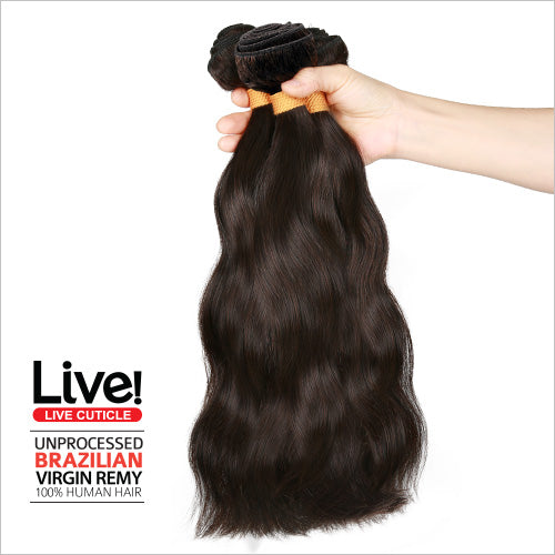 Unprocessed Brazilian Virgin Remy Human Hair Weave Natural Wave