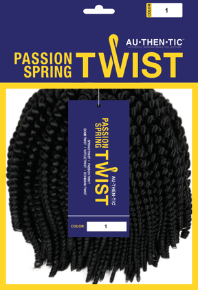 Authentic Synthetic Hair Crochet Braids Passion Spring Twist 8"