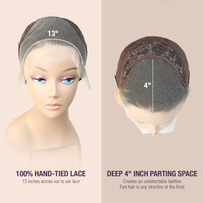 Human Hair, Lace Wig, 13x4, Frontal, Free Part, Straight