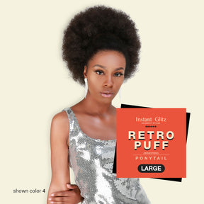 Retro Puff, Afro Pony, Large Ponytail