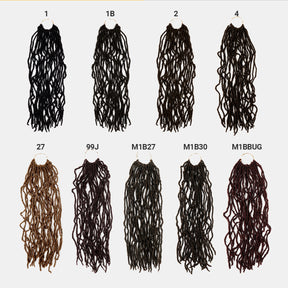 Authentic Synthetic Hair Pre-Looped Distressed Locs 22"