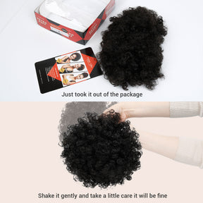 Instant Glitz Synthetic Drawstring Ponytail Retro Puff Small