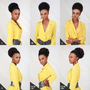 Instant Glitz Synthetic Drawstring Ponytail Retro Puff Small