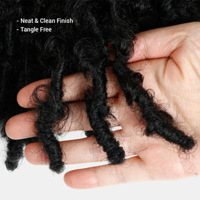 Authentic Synthetic Hair Pre-Looped Butterfly Locs 12"