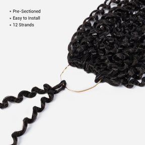 Authentic Synthetic Hair Crochet Braids 6X Value Pack Water Wave 32"