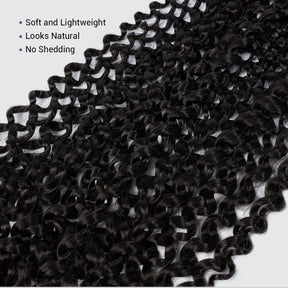 Authentic Synthetic Hair Crochet Braids 6X Value Pack Water Wave 32"
