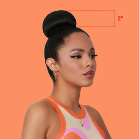 Instant Glitz Synthetic Hair Bun Sweet Rolls Classic Glazed Small