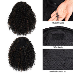 Instant Glitz Synthetic Drawstring Ponytail Spiral Curl 12"