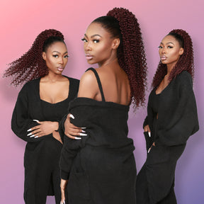 Instant Glitz Synthetic Drawstring Ponytail Spiral Curl 20"