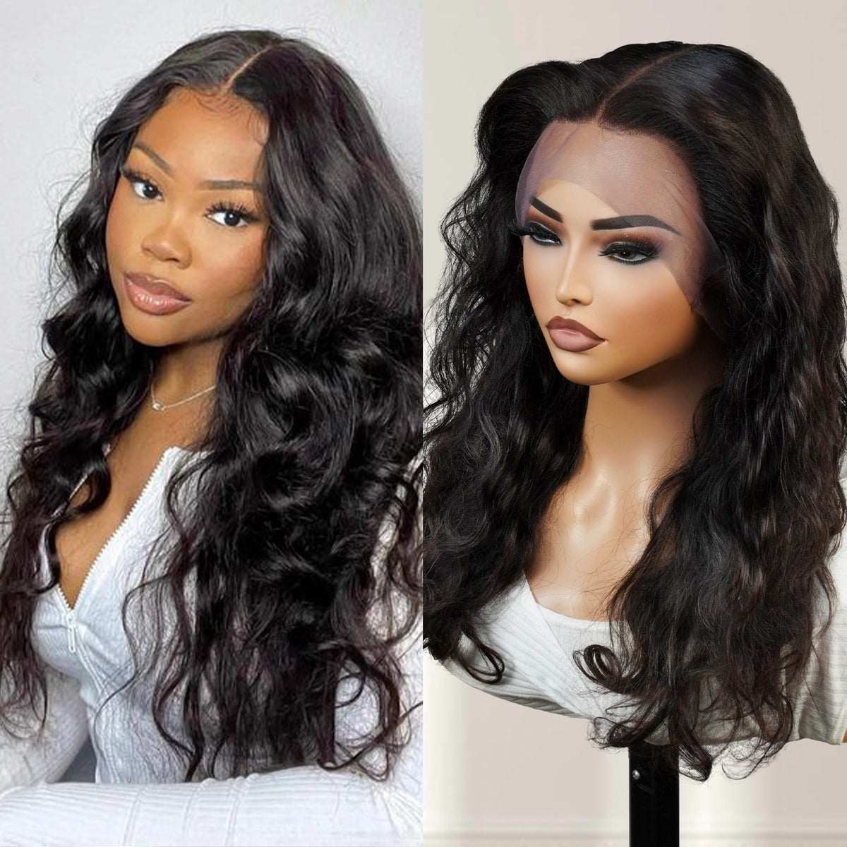 100% Brazilian Virgin Remi Human Hair 360 Lace Frontal Wig Body Wave 20"