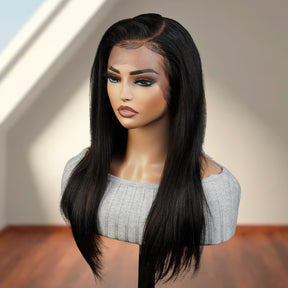 100% Brazilian Virgin Remi Human Hair 360 Lace Frontal Wig Straight 20"