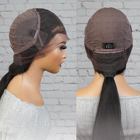 100% Brazilian Virgin Remi Human Hair 360 Lace Frontal Wig Straight 20"