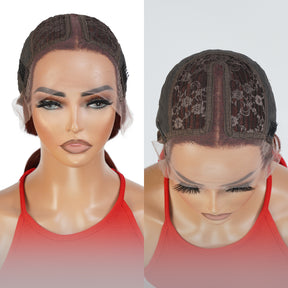 This wig is wearable right out the box so you don’t need to know a lot about wig styling to wear the T part, It is a salon-quality that doesn't require any further steps. Just wear and go, Natural Looking, Soft, Heathly, Tangle Free & No Shedding, Low maintenance hair style, Pre-colored in Copper brown by expert.