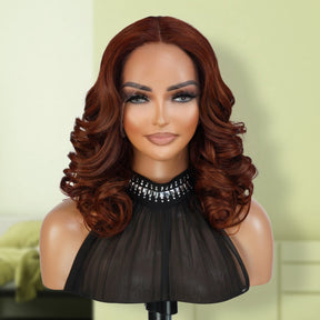 This wig is wearable right out the box so you don’t need to know a lot about wig styling to wear the T part, It is a salon-quality that doesn't require any further steps. Just wear and go, Natural Looking, Soft, Heathly, Tangle Free & No Shedding, Low maintenance hair style, Pre-colored in Copper brown by expert.