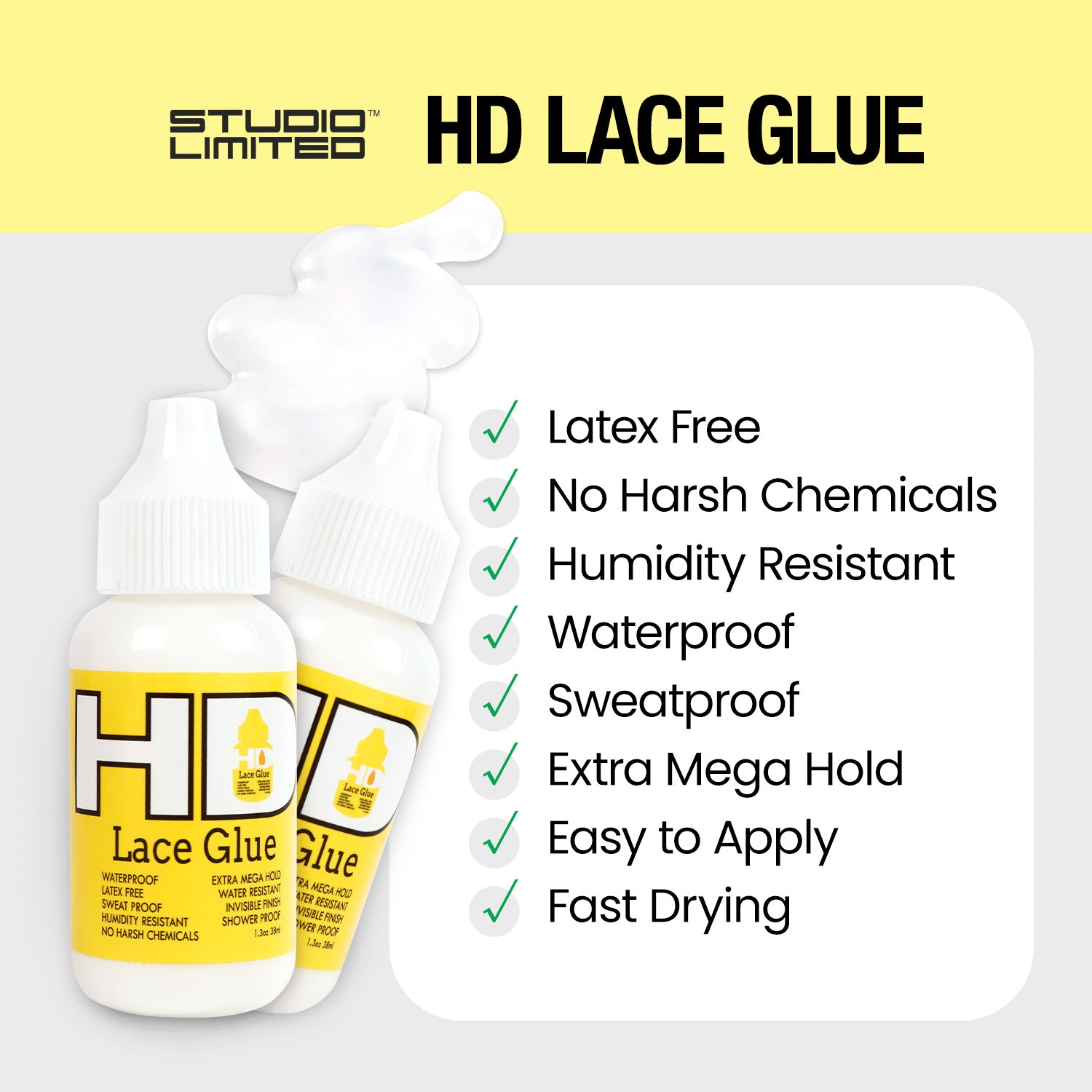 Studio Limited HD Lace Glue Clear 1.3oz/ 38ml