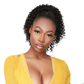 Instant Glitz Synthetic Drawstring Ponytail Spiral Curl 12"
