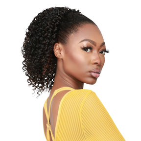 Instant Glitz Synthetic Drawstring Ponytail Spiral Curl 12"