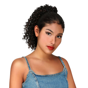 Instant Glitz Synthetic Drawstring Ponytail Spiral Curl 12"