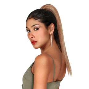 Instant Glitz Synthetic Drawstring Ponytail Straight 18"