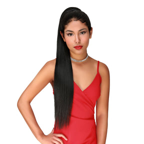Instant Glitz Synthetic Drawstring Ponytail Straight 28"