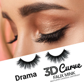 Instant Fab 3D Curve Faux Mink Eyelashes (Drama)