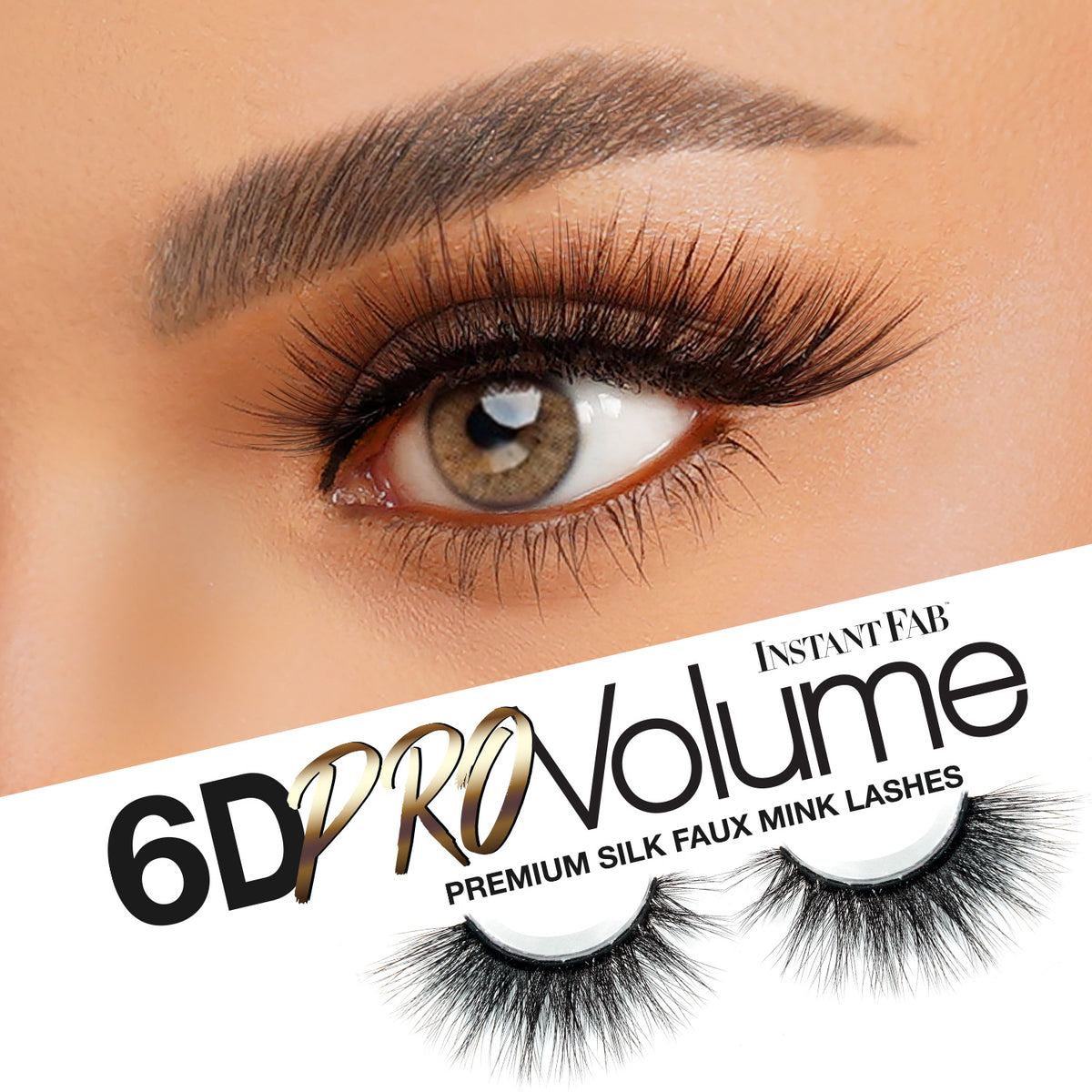 Instant Fab 6D Pro Volume Premium Silk Faux Mink Eyelashes
