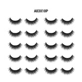 3D Faux Mink Eyelashes Jumbo Pack 10 Pairs