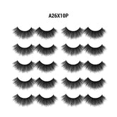 3D Faux Mink Eyelashes Jumbo Pack 10 Pairs