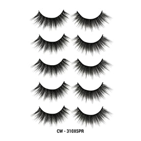 3D Cashmere Eyelashes Value Pack 5 Pairs (CW)
