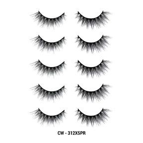 3D Cashmere Eyelashes Value Pack 5 Pairs (CW)