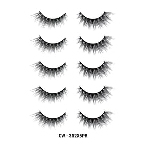3D Cashmere Eyelashes Value Pack 5 Pairs (CW)