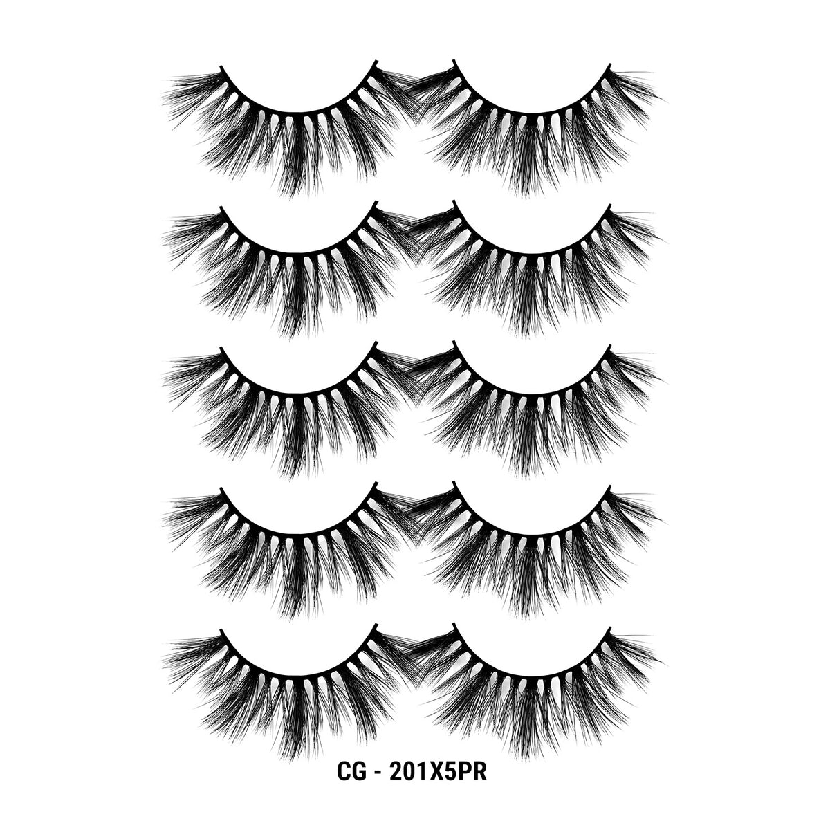 3D Cashmere Eyelashes Value Pack 5 Pairs (CG)