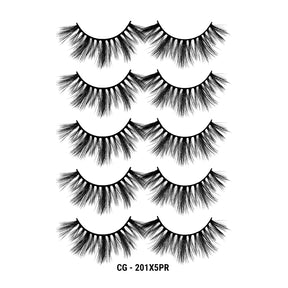 3D Cashmere Eyelashes Value Pack 5 Pairs (CG)