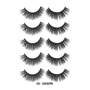 3D Cashmere Eyelashes Value Pack 5 Pairs (CG)