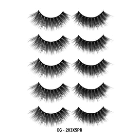 3D Cashmere Eyelashes Value Pack 5 Pairs (CG)