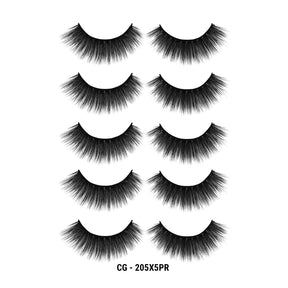 3D Cashmere Eyelashes Value Pack 5 Pairs (CG)