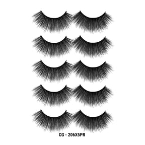3D Cashmere Eyelashes Value Pack 5 Pairs (CG)