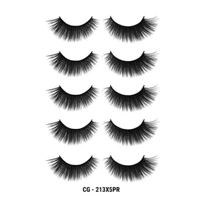 3D Cashmere Eyelashes Value Pack 5 Pairs (CG)